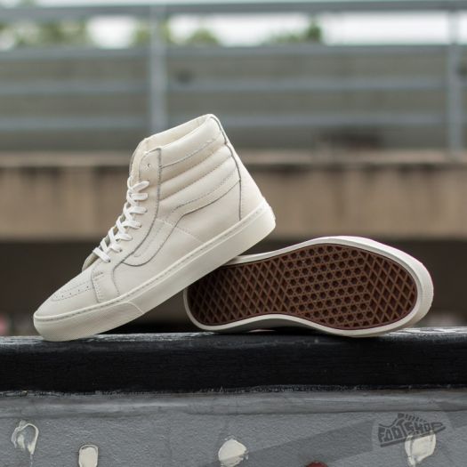 White leather van high tops best sale