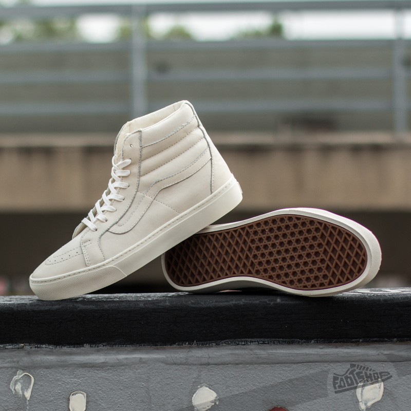 Men s shoes Vans Sk8 Hi Cup California Leather Whisper White