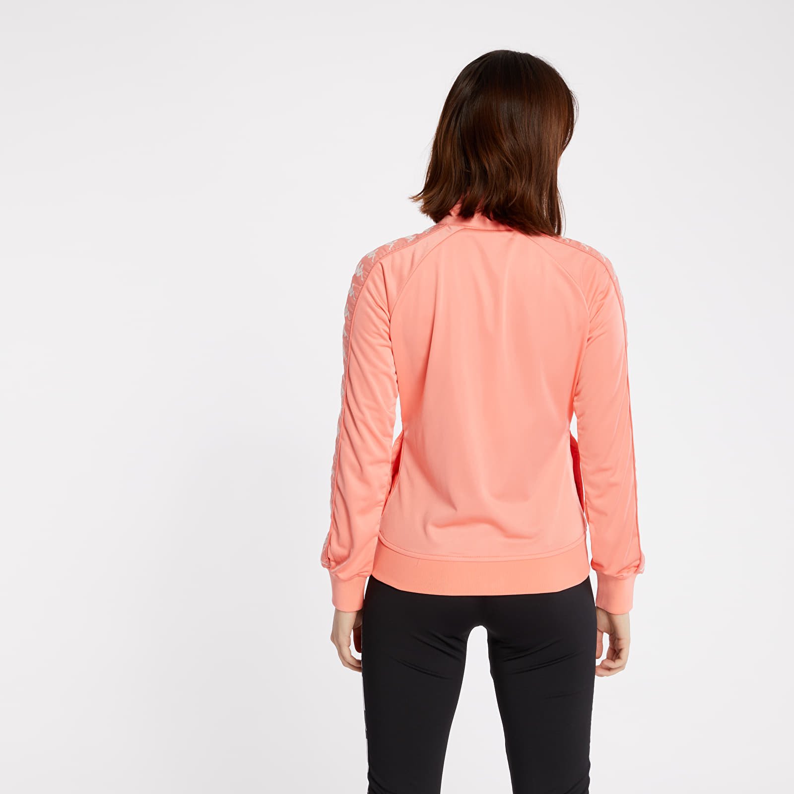 Hoodies and sweatshirts  Kappa 222 Banda Wanniston Slim Track Jacket Pink/ White