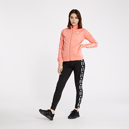 Hoodies and sweatshirts Kappa 222 Banda Wanniston Slim Track Jacket Pink White Footshop