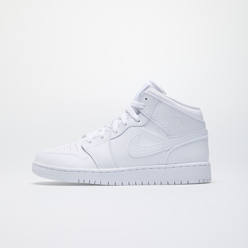 Jordan Air 1 Mid (GS) White/ White-White