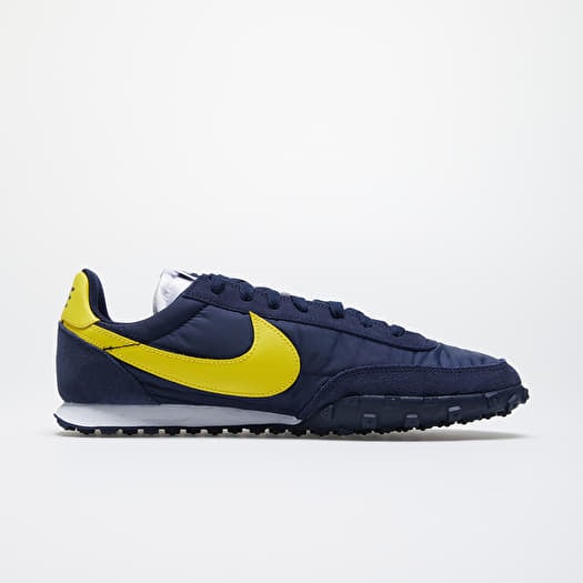 Men s shoes Nike Waffle Racer Obsidian Chrome Yellow White Footshop