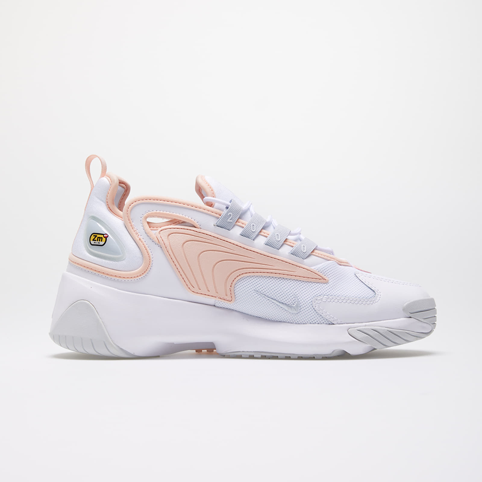 Nike womens zoom 2k trainer 2025 white / aura / washed coral