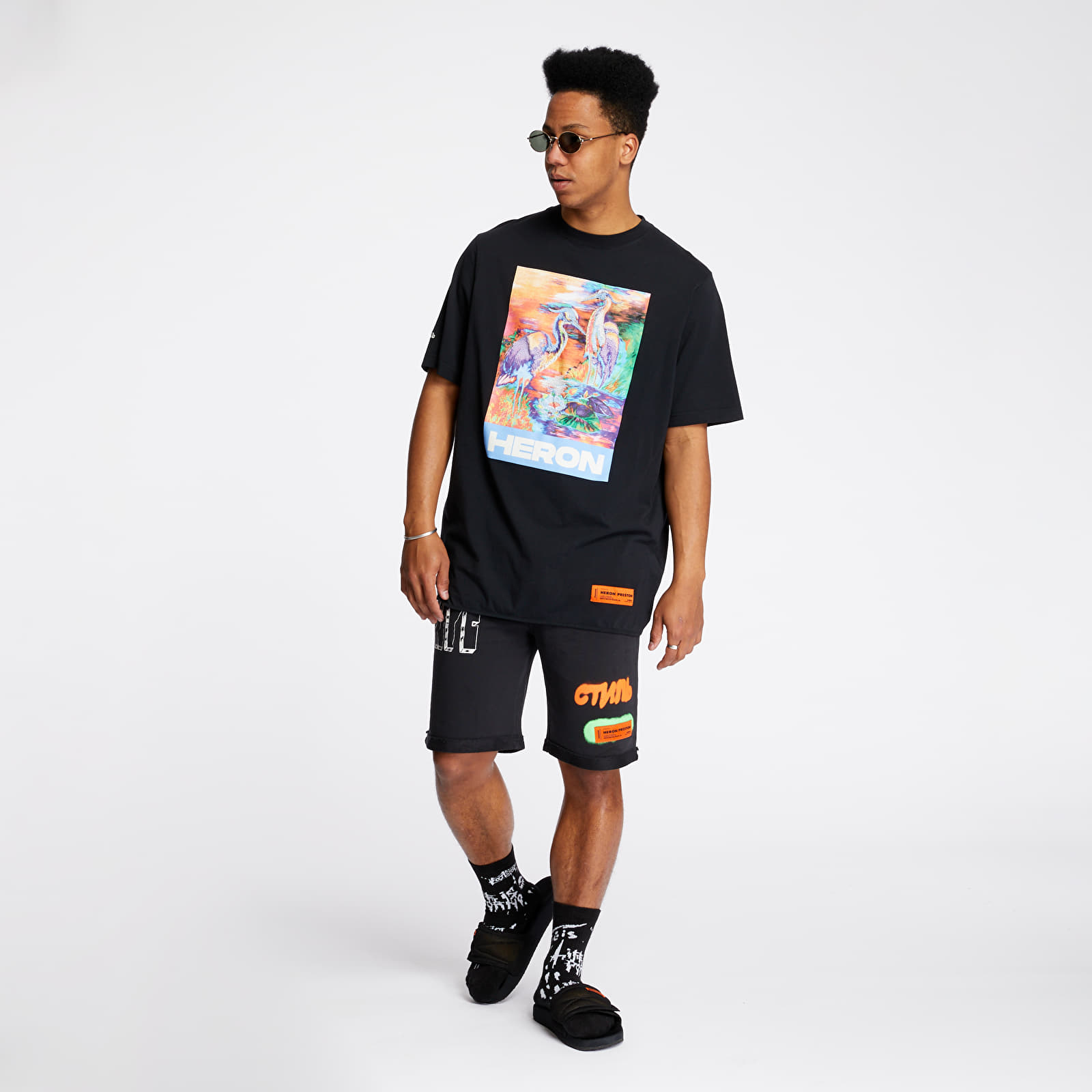 Kurzhosen HERON PRESTON Shorts Black