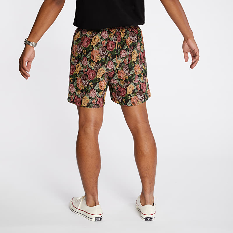 PLEASURES Floral Woven Shorts Black | Footshop