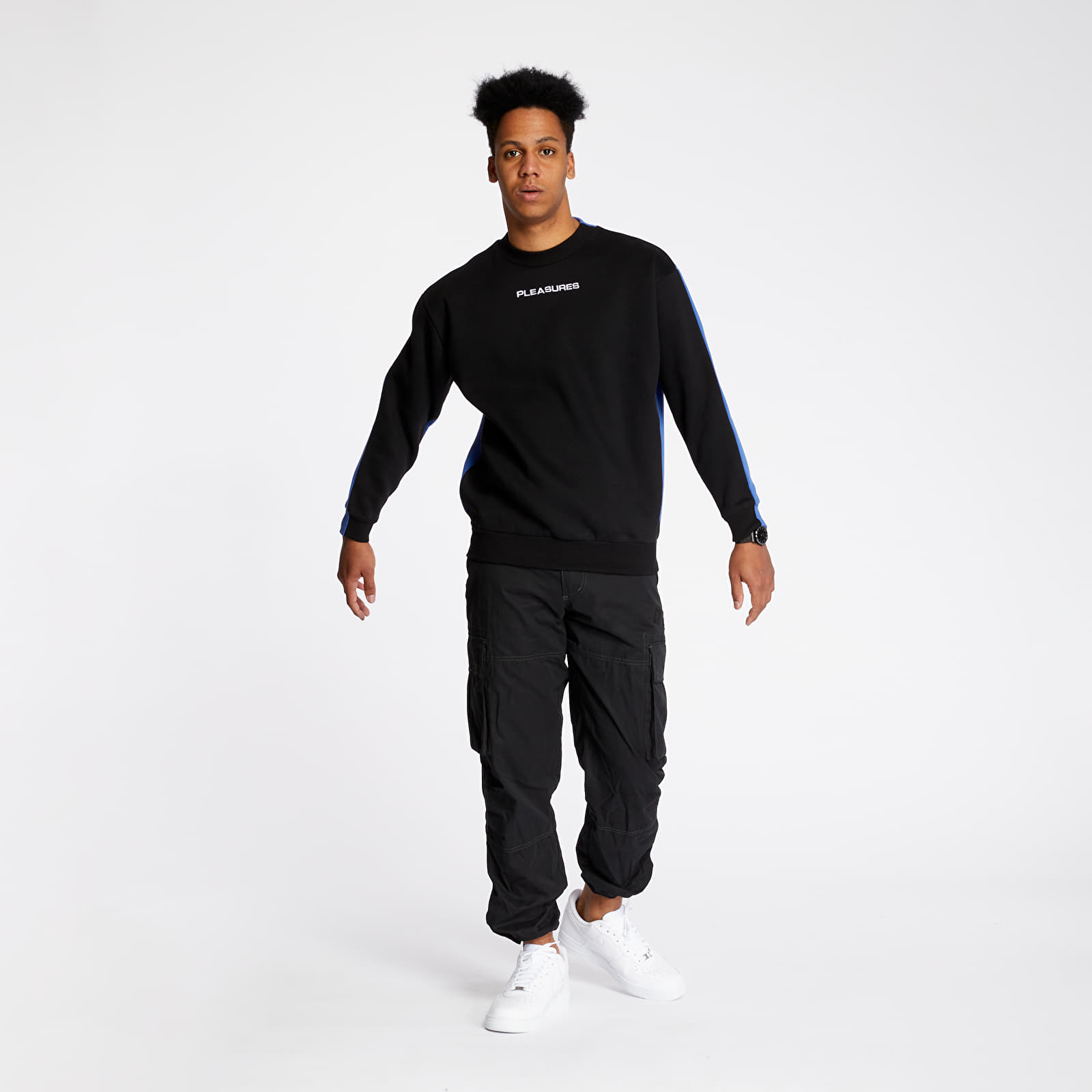 Pleasures experience sales blocked crewneck