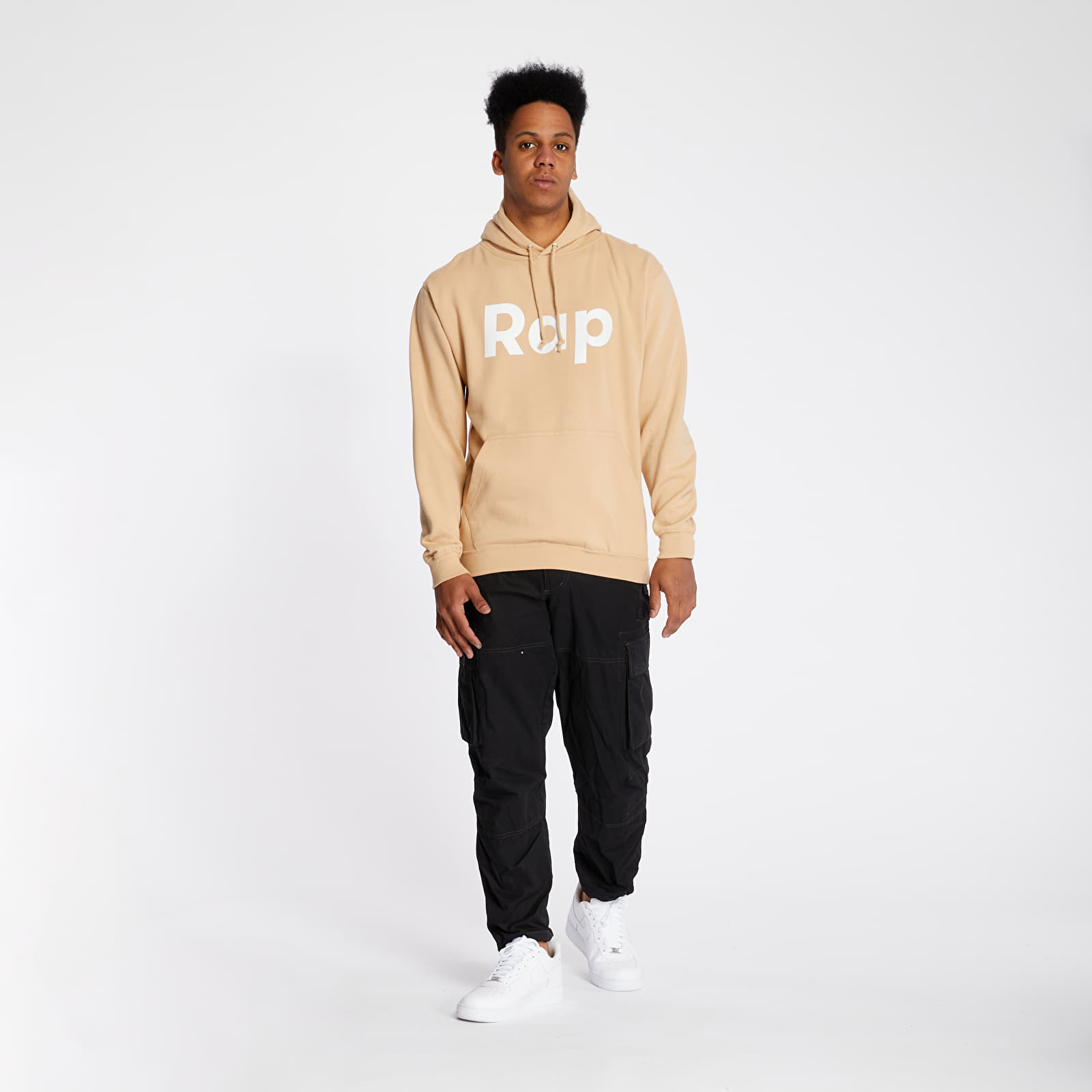 Mikiny RAP Hoodie Nude