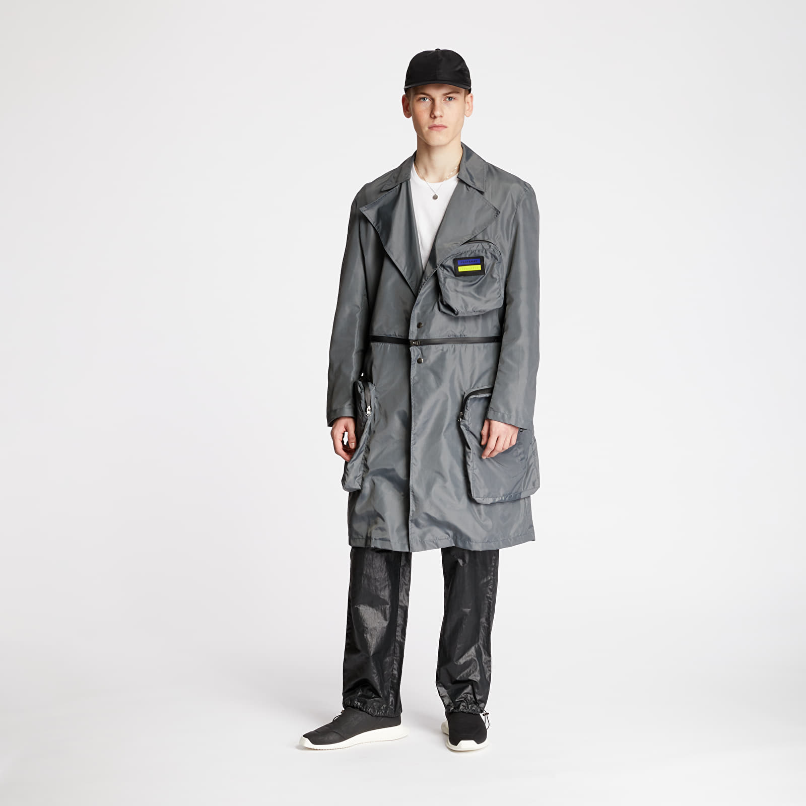 Coats FTSHP + LAFORMELA "No Season" Zip Pockets Long Coat Grey