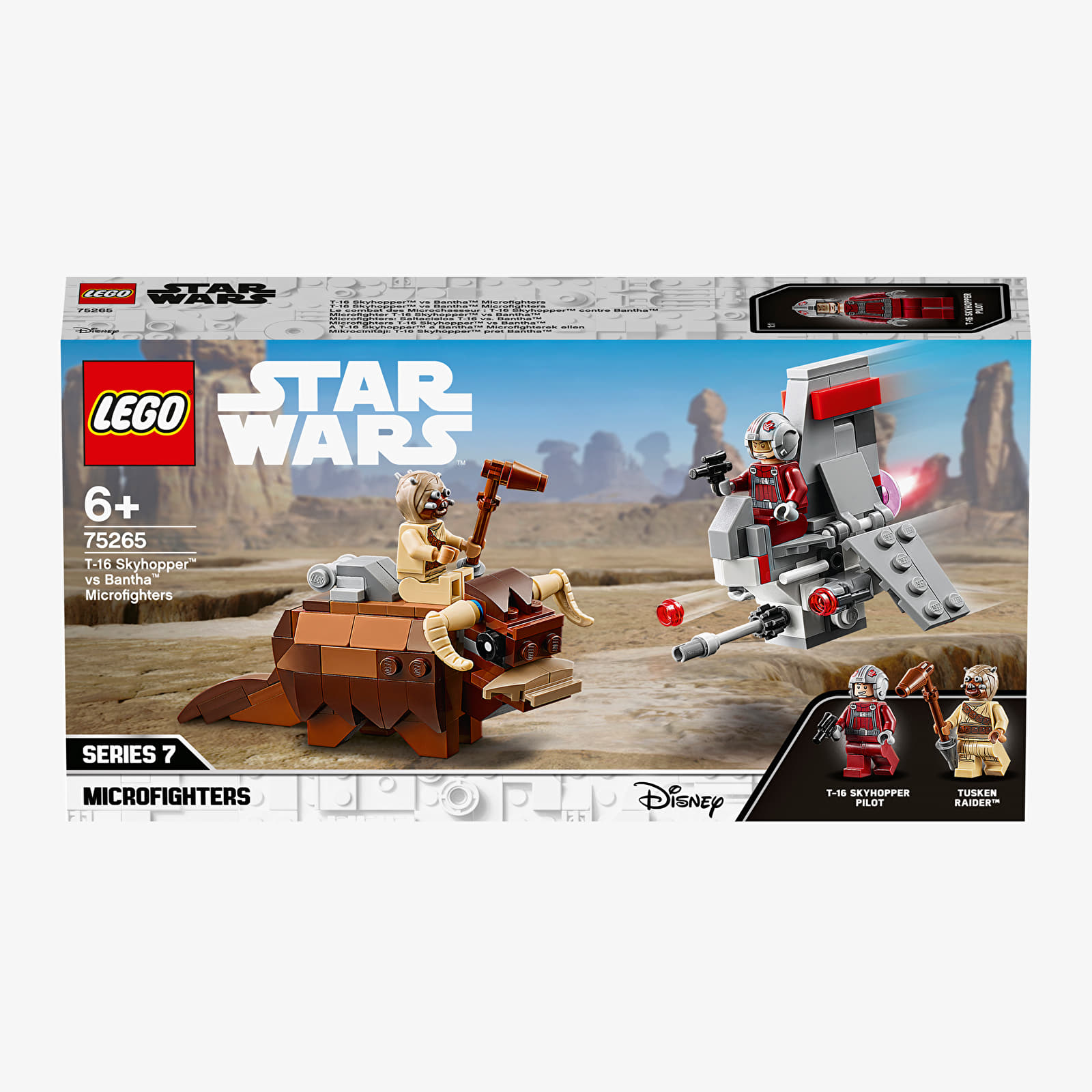 Stavebnice LEGO® LEGO Star Wars T-16 Skyhopper vs Bantha Microfighter