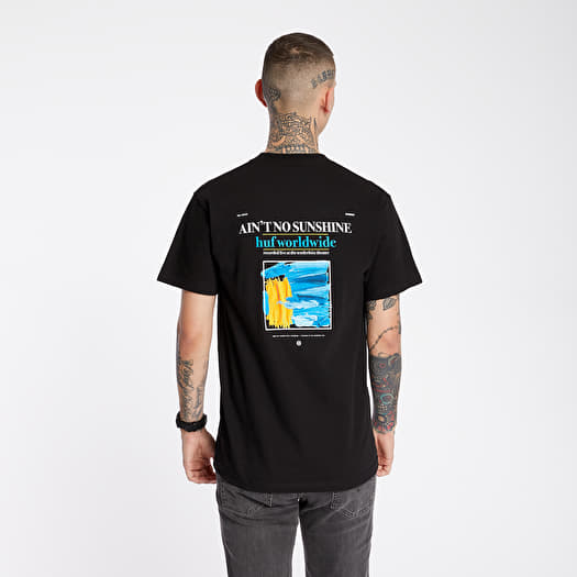 T-shirts HUF Aint No Sunshine Tee Black | Footshop