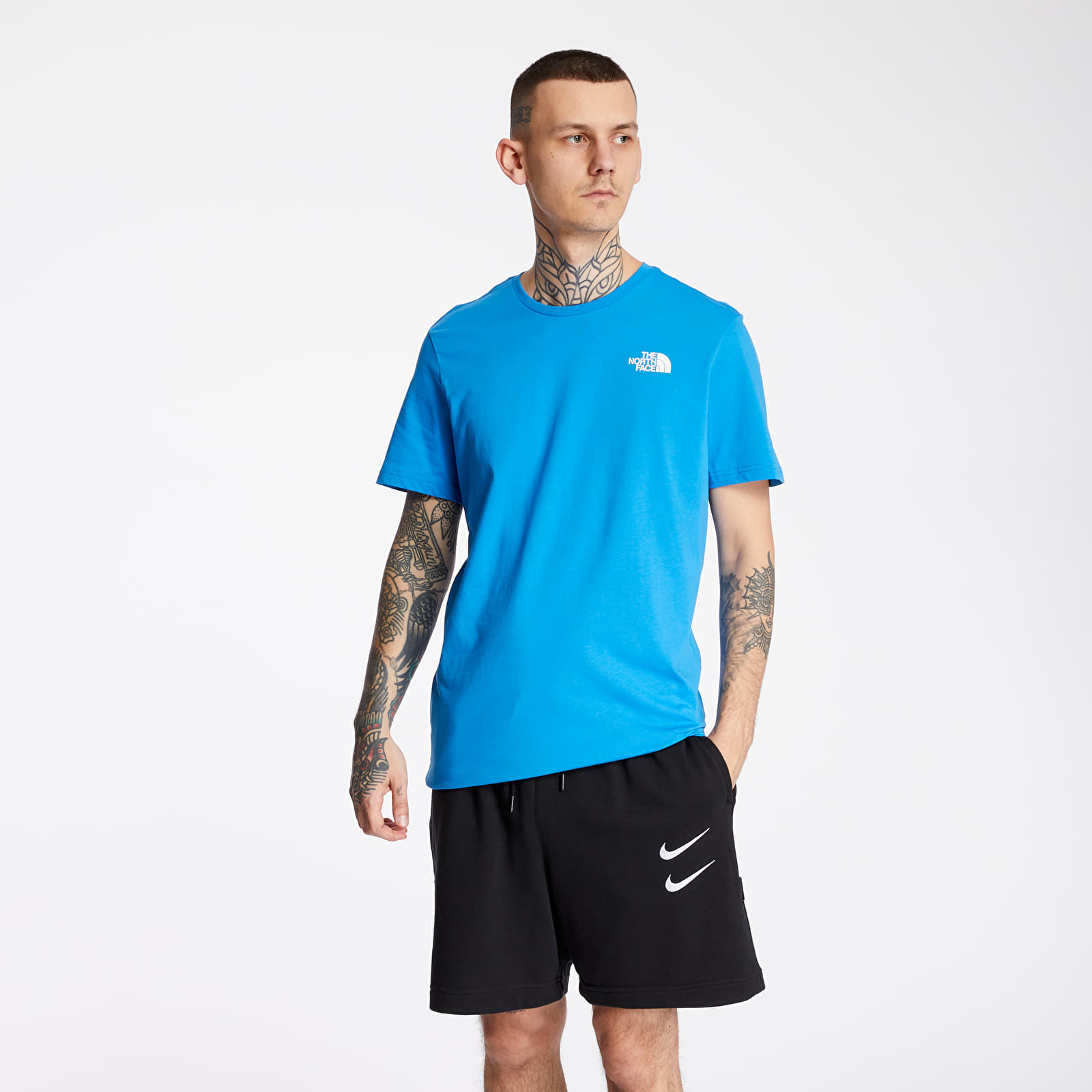 Koszulki The North Face Tee Clear Lake Blue/ Black