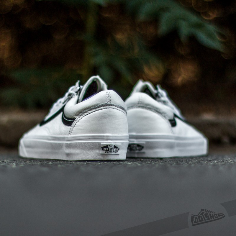 Vans Old Skool Zip Premium Leather True White | Footshop