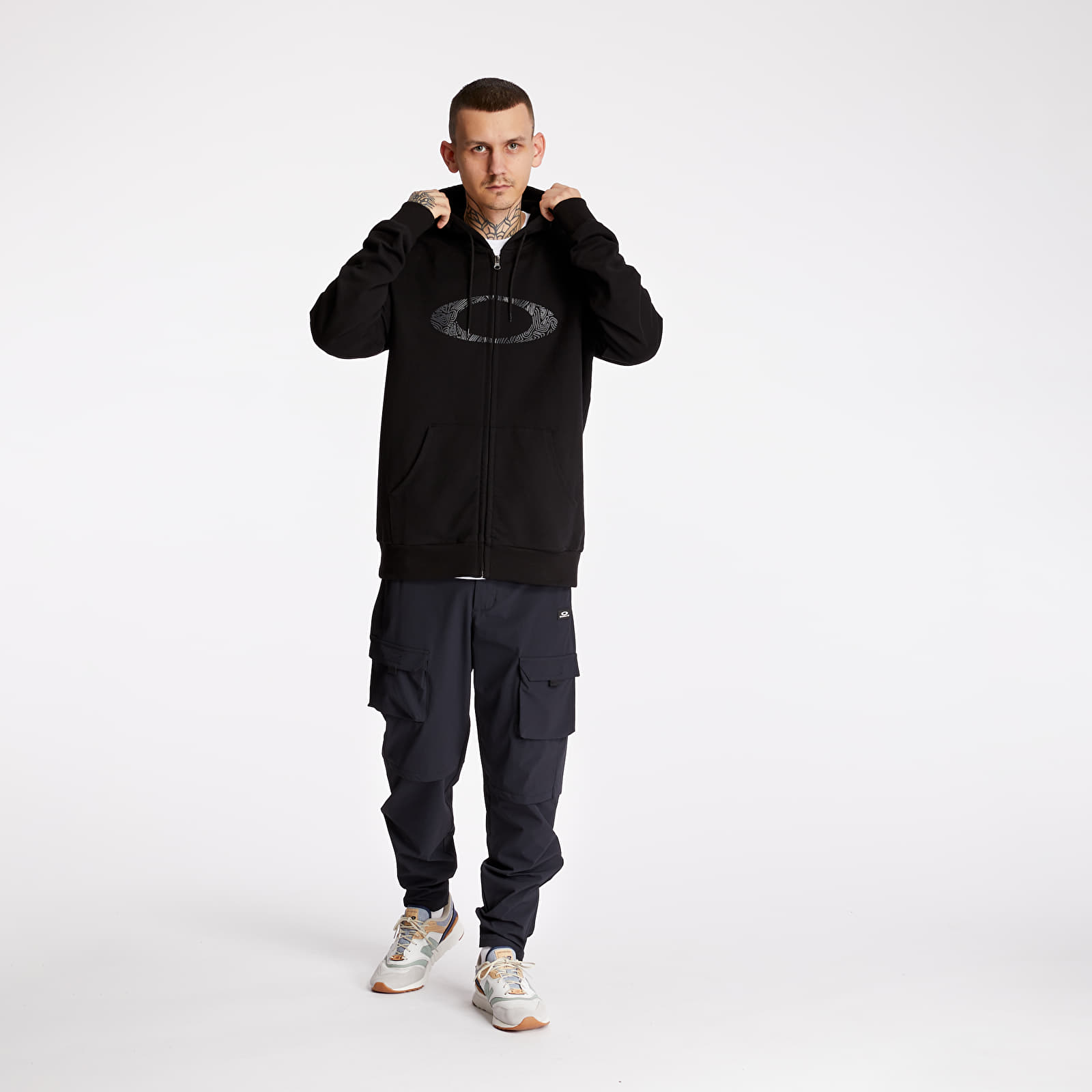 Hettegensere og sweatshirts Oakley Camo Lines Ellipse Full Zip Hoodie Black
