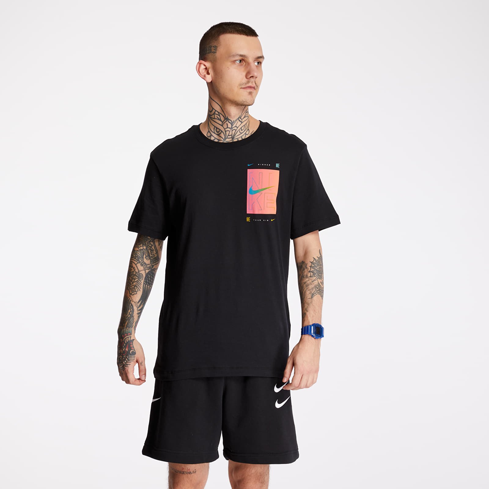Majice T-shirt Nike Sportswear Snkr Cltr 4 Tee Black