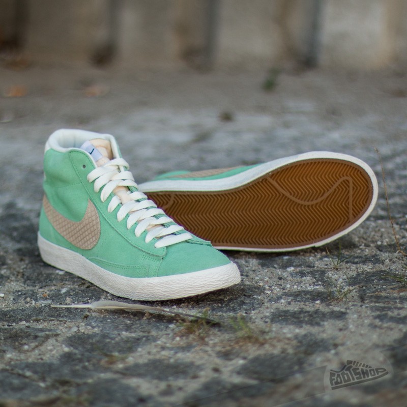 Men's shoes Nike Blazer Mid Premium Vintage QS Poison Green/Sand Dune 