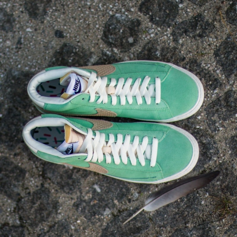 Men's shoes Nike Blazer Mid Premium Vintage QS Poison Green/Sand Dune 