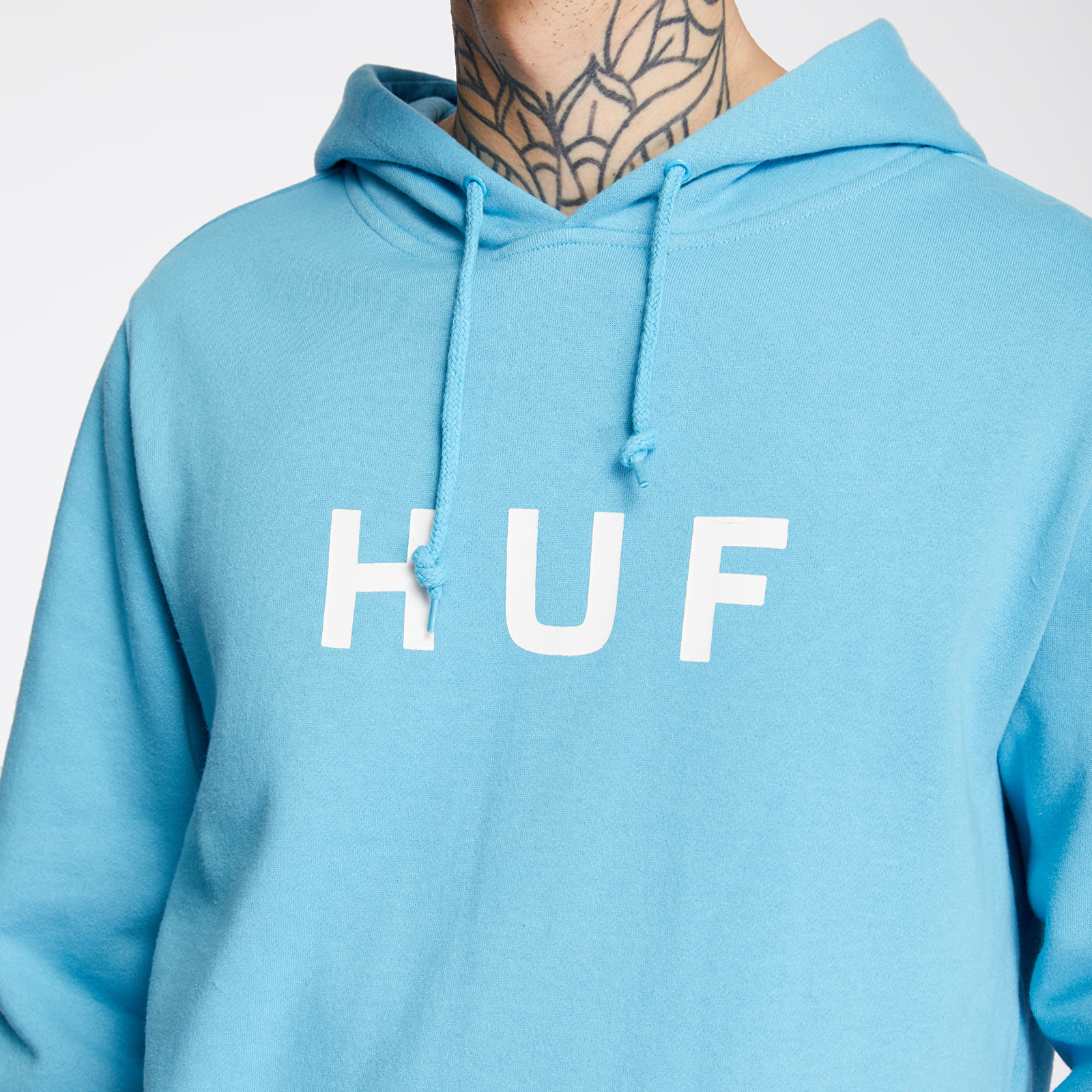 Huf og logo pullover hoodie outlet