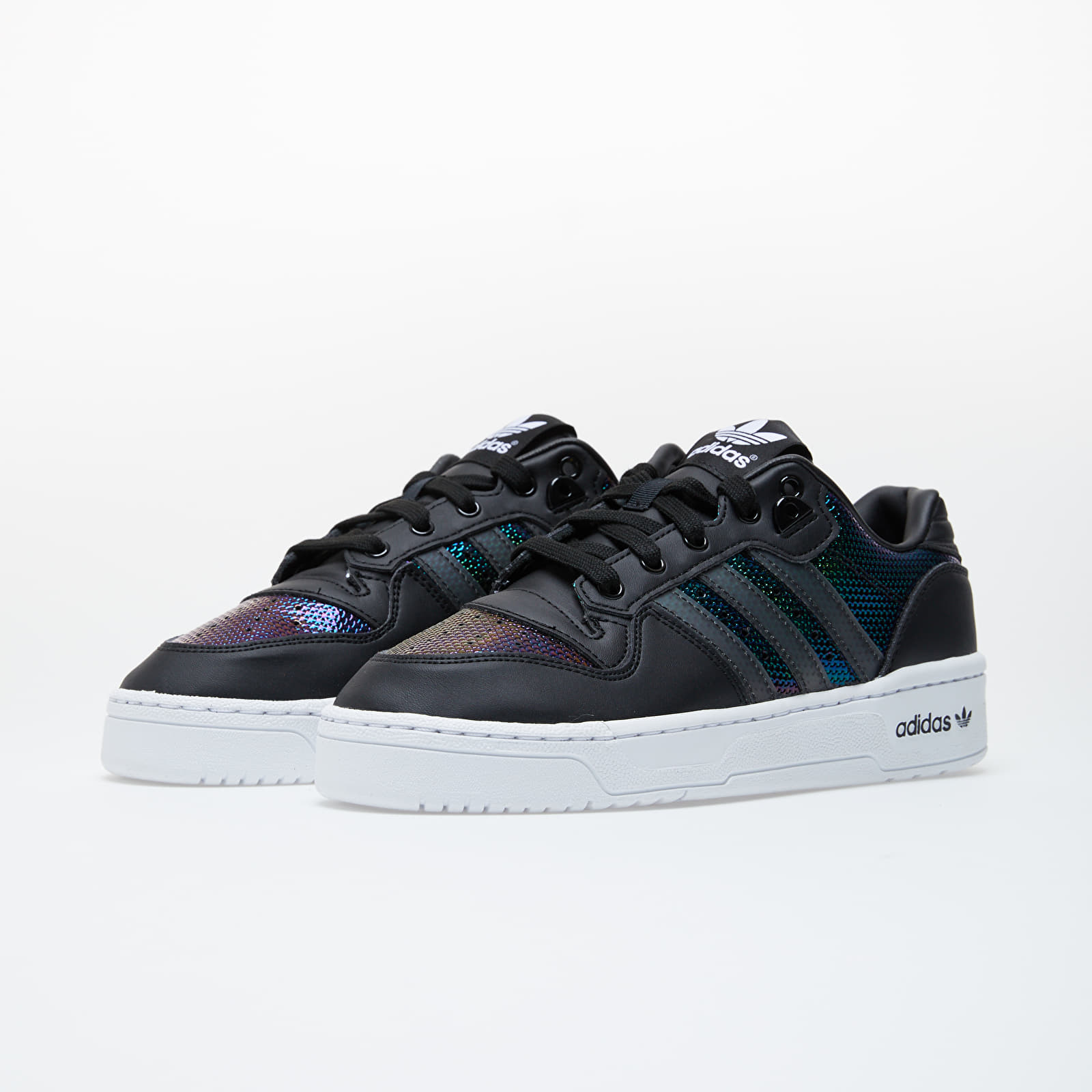 Încălțăminte și sneakerși pentru femei adidas Rivalry Low W Core Black/ Ftw White/ Mystery Ruby