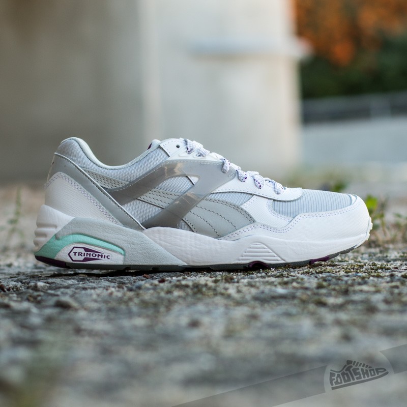 Dámské tenisky a boty Puma R698 Basic Sport Tech W White/ Grey/ Steel Grey