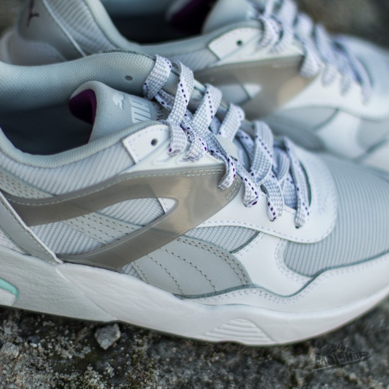 Dámské tenisky a boty Puma R698 Basic Sport Tech W White/ Grey/ Steel Grey