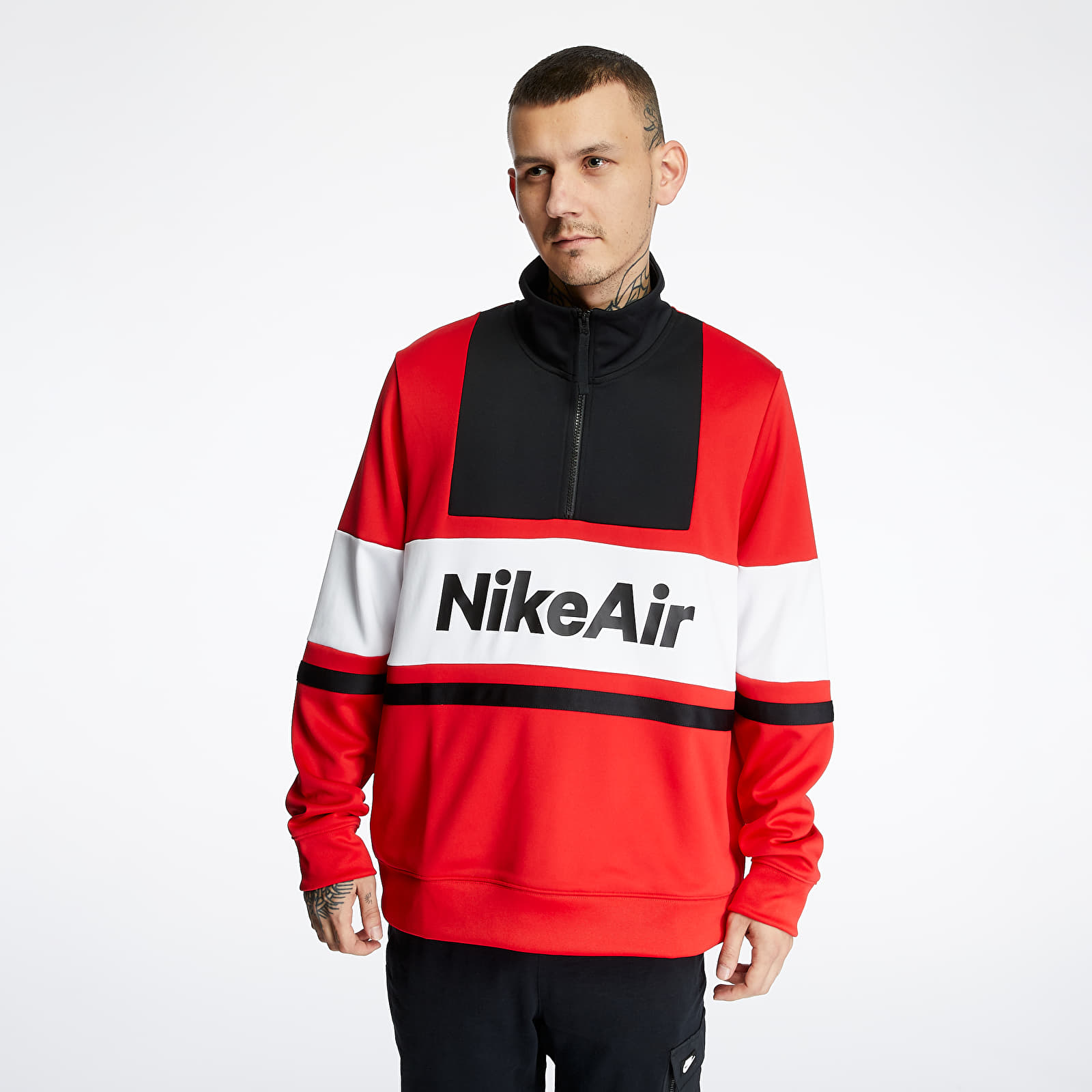 Mikiny Nike Sportswear Nike Air Jacket University Red/ Black/ White/ White