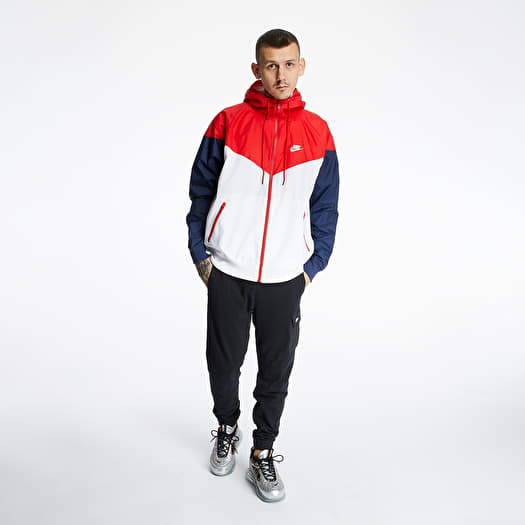 blue white and red nike jacket