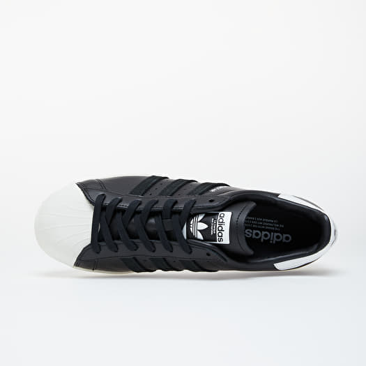 adidas superstar core black off white