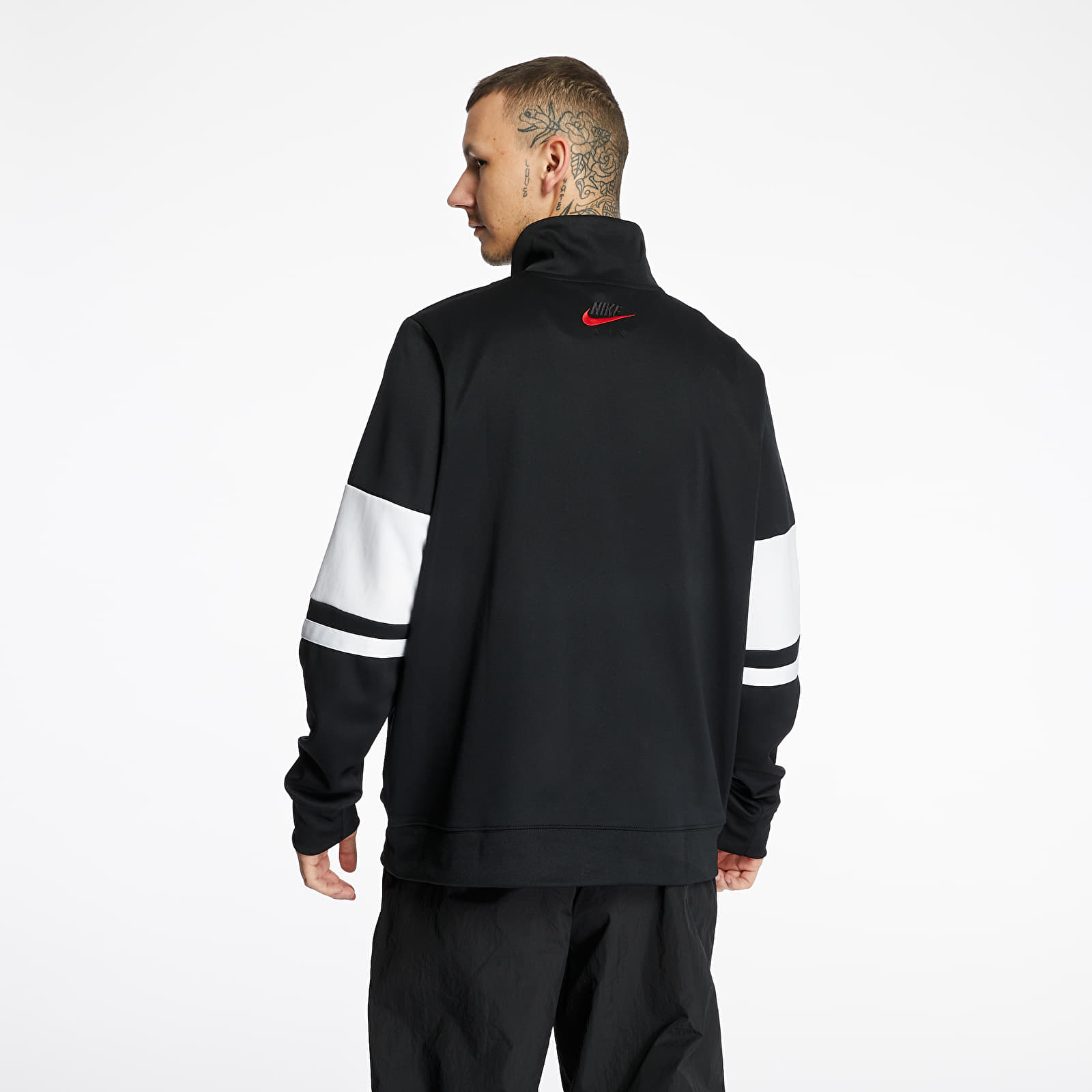 Puloverji Nike Sportswear Nike Air Jacket Black/ Black/ White/ University Red