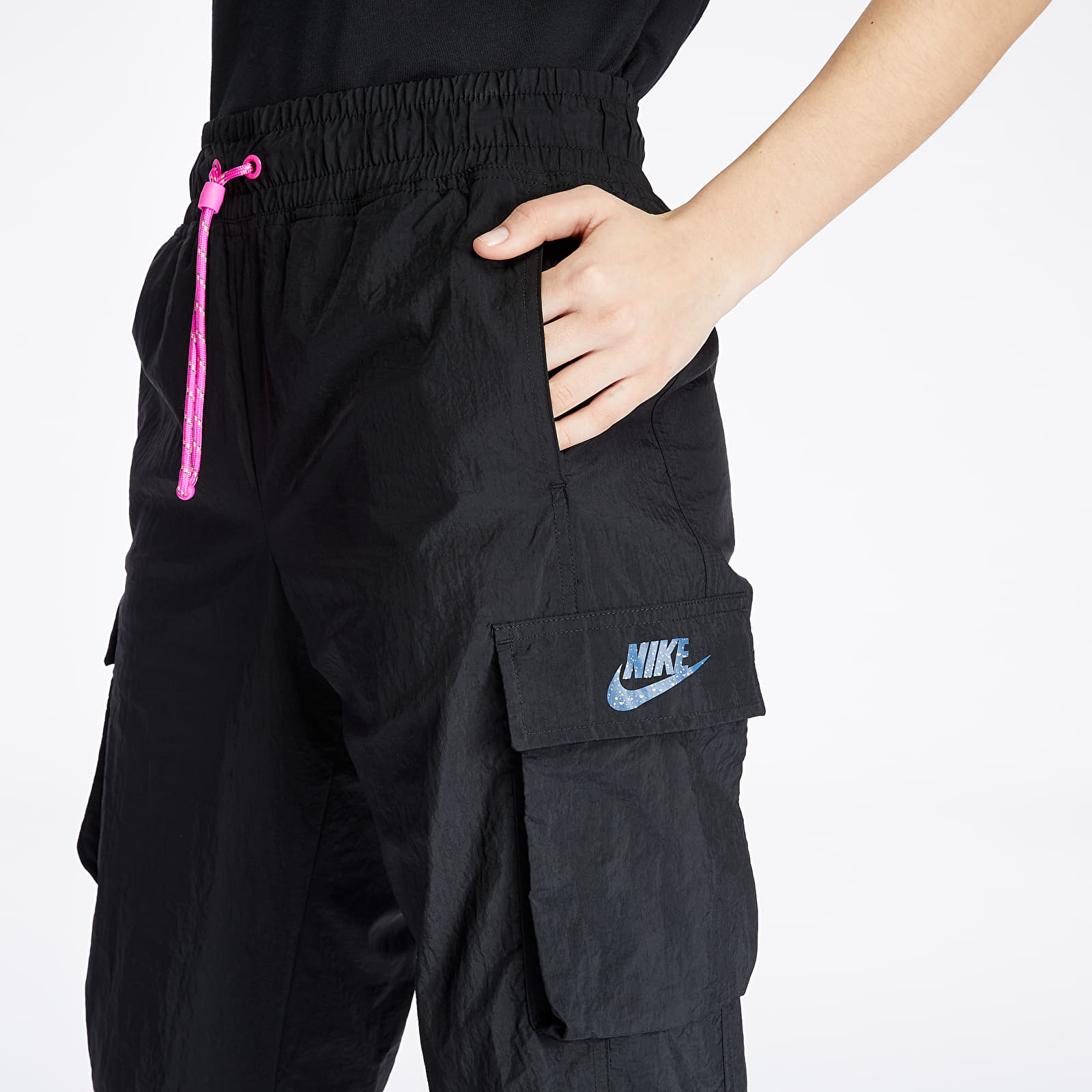 Hlače Nike Sportswear Icon Clash Pants Black/ Fire Pink