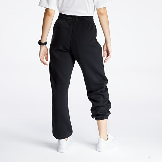Broeken en spijkerbroeken Nike Sportswear Women s Fleece Pants Black White Footshop