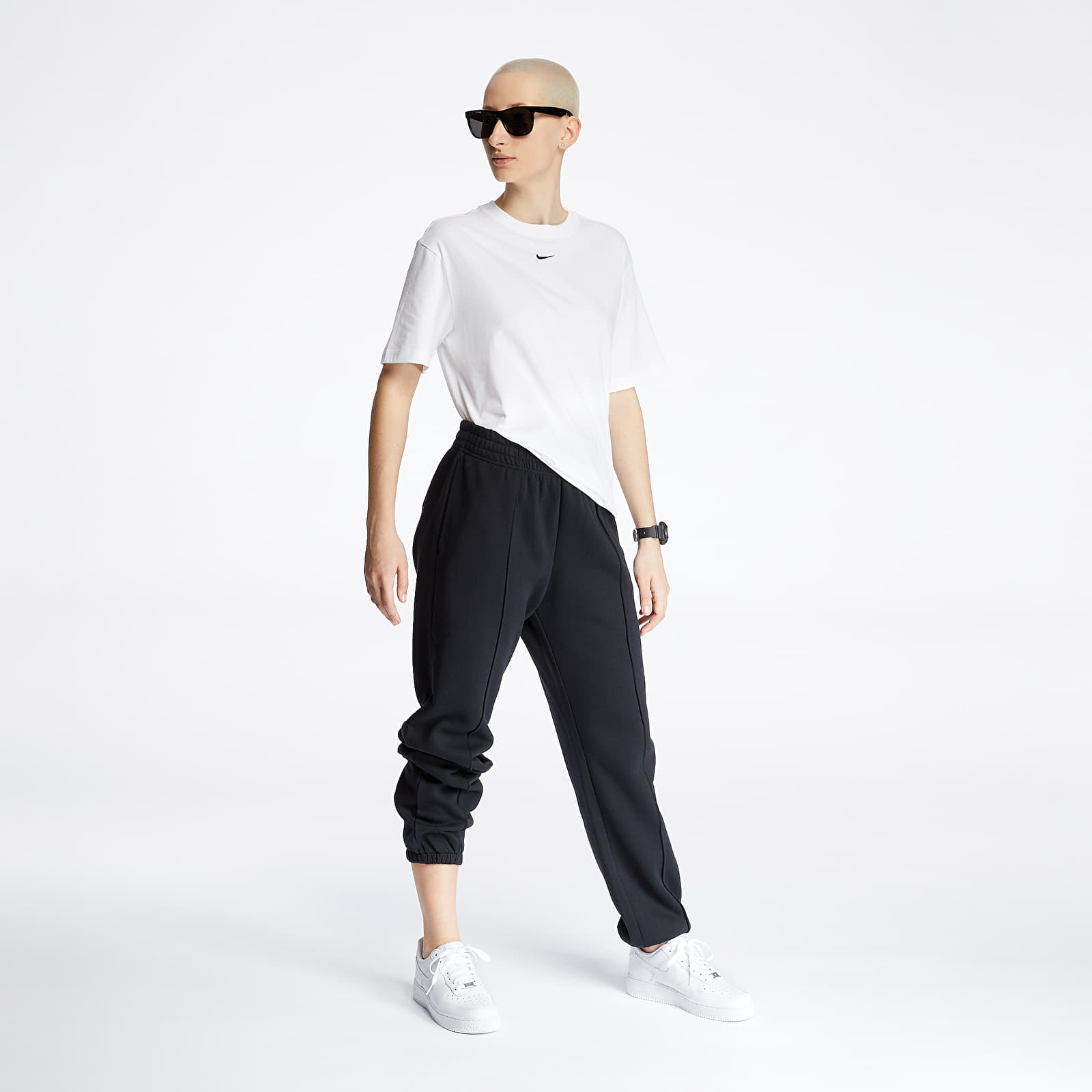 Pants Nike Sportswear Women's Fleece Pants Black/ White