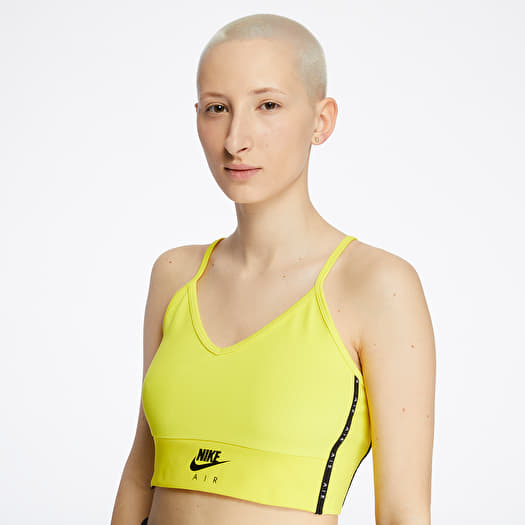 Nike crop top yellow store