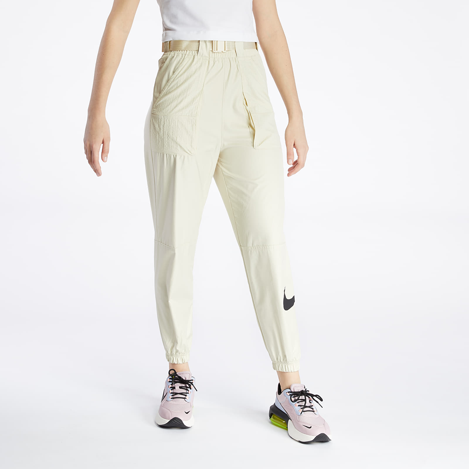 Nike swoosh woven deals pants