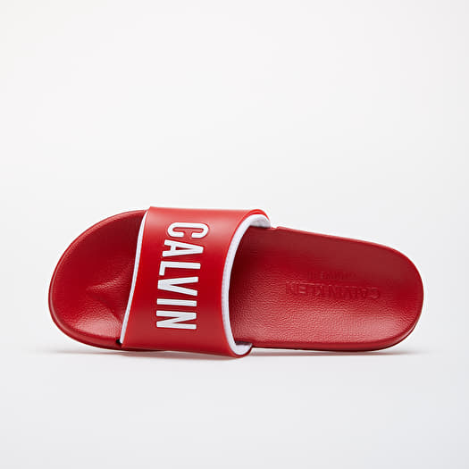 Men s shoes Calvin Klein Slides Red Footshop