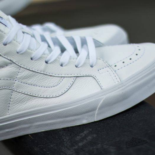 Vans sk8 hi white leather mens outlet