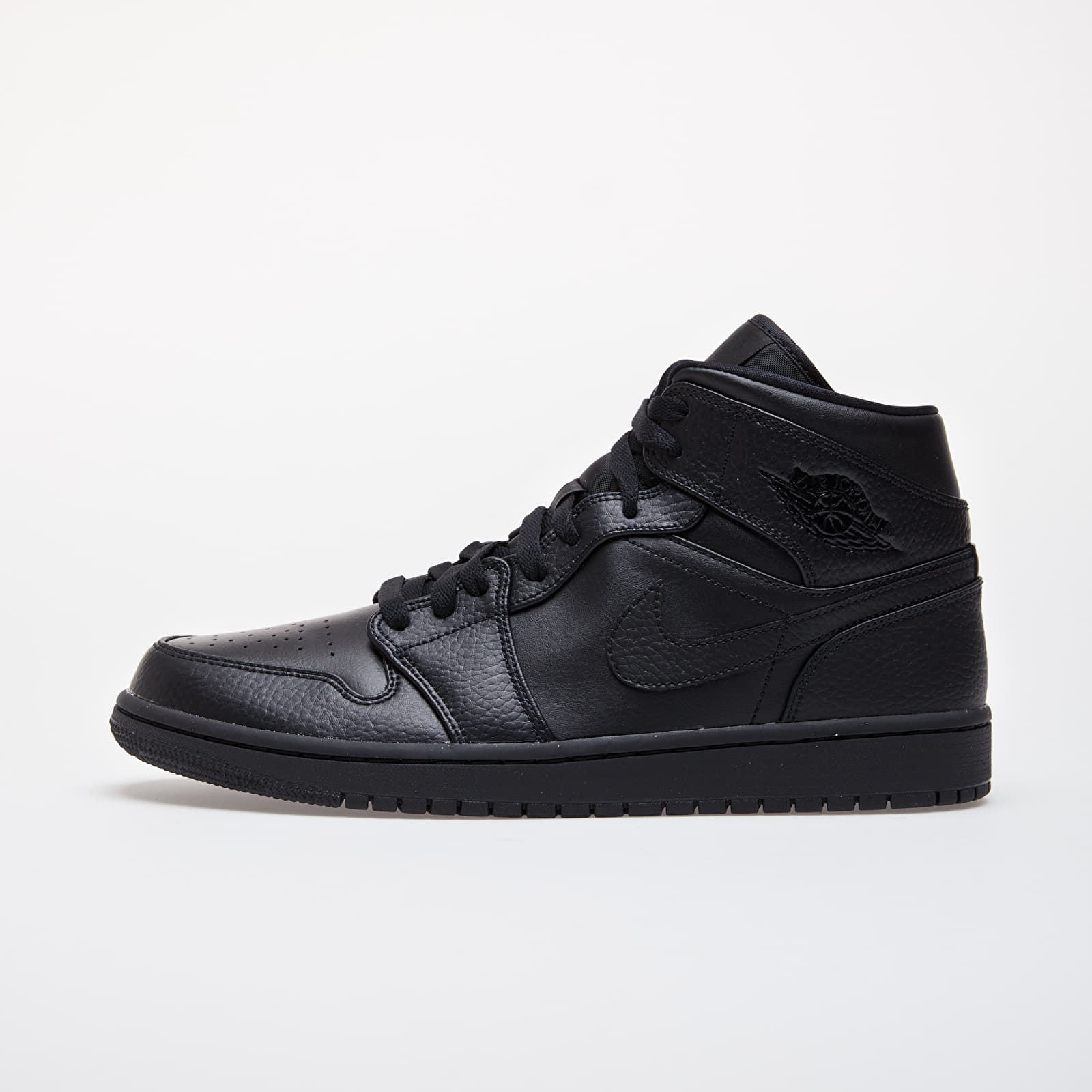 Férfi cipők Jordan Air 1 Mid Black/ Black-Black