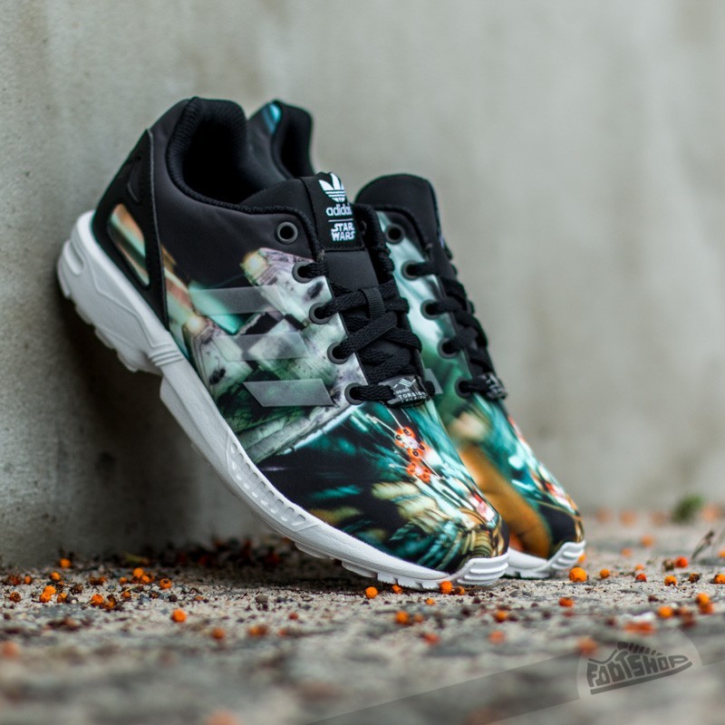 靴 HK Women's shoes adidas ZX Flux Millenium Falcon K Core Black