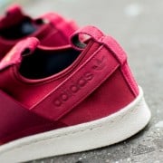 Adidas superstar slip on burgundy store