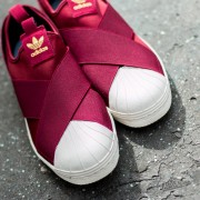 Women s shoes adidas Superstar Slip On W Burgundy Burgundy
