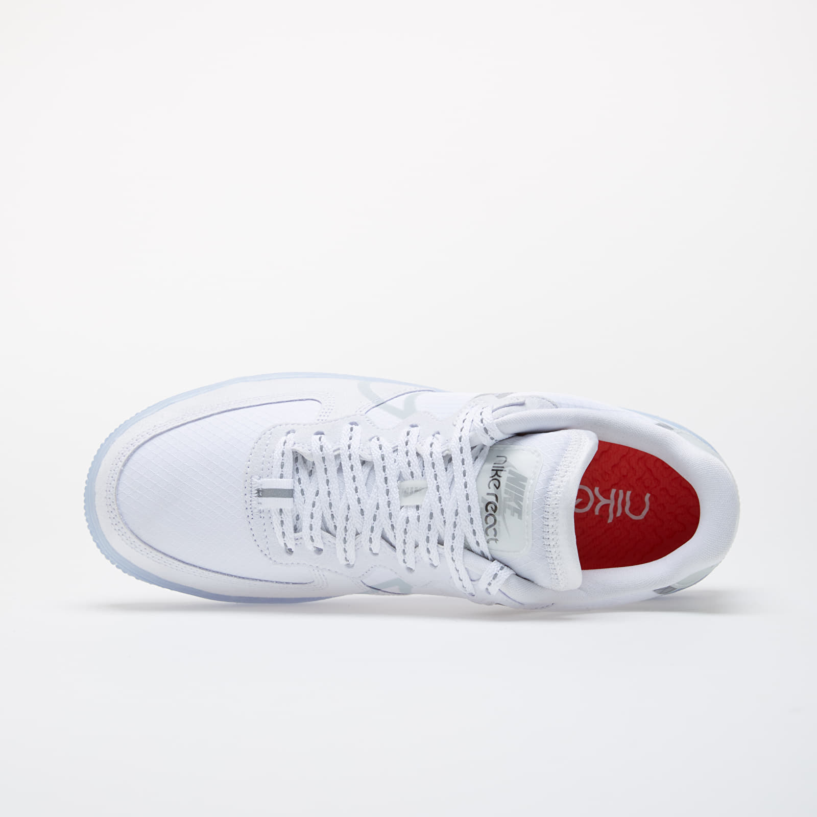 Air force 1 react qs outlet white light bone sail men's shoe