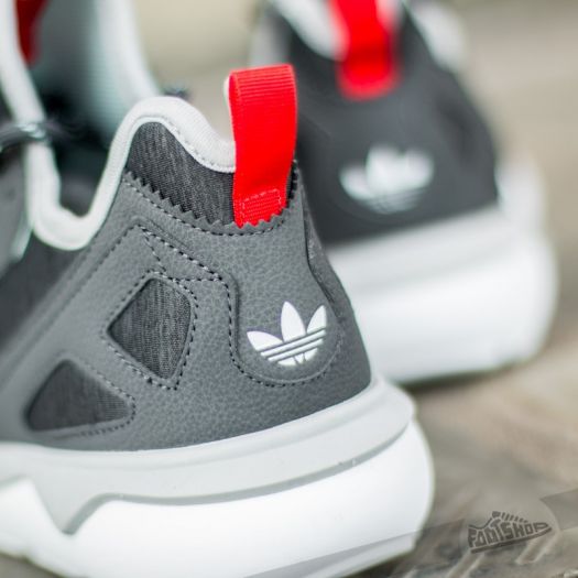 Adidas tubular grey red hot sale