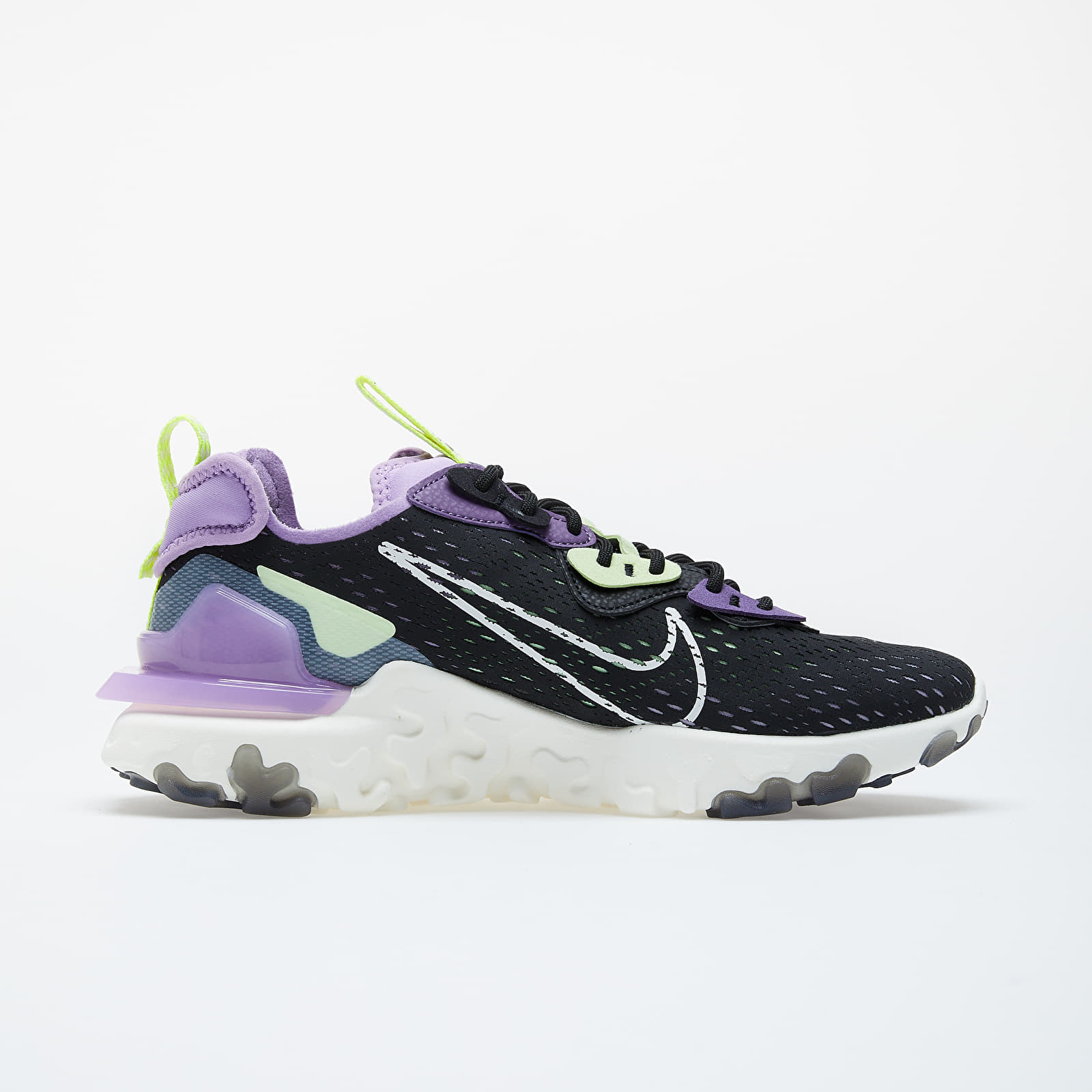 Men's shoes Nike React Vision Black/ Sail-Dk Smoke Grey-Gravity Purple