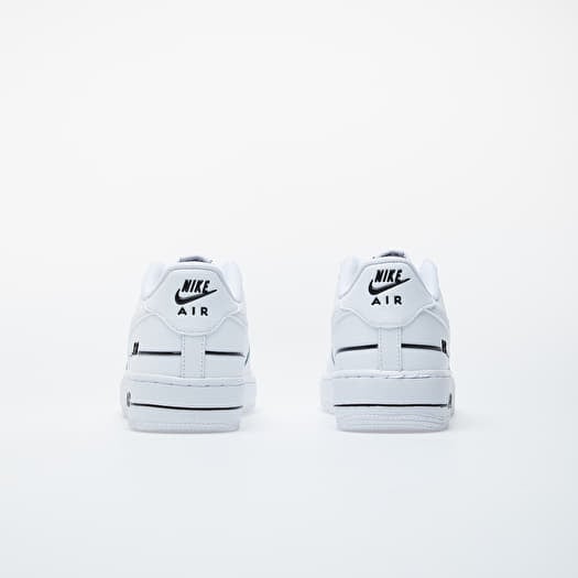 air force 1 lv8 3 white white black