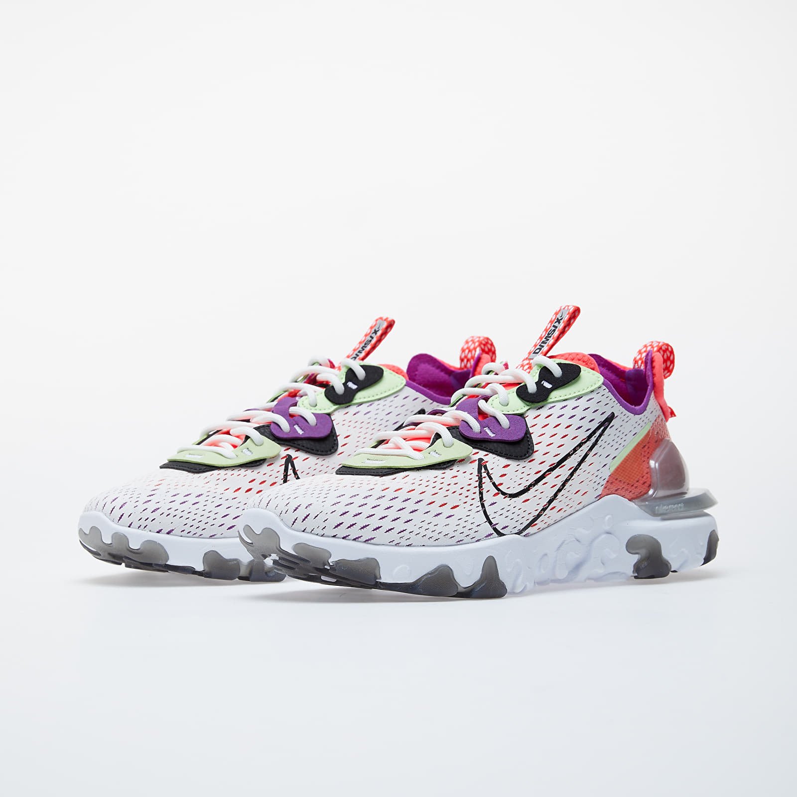Men's shoes Nike React Vision Summit White/ Black-Barely Volt