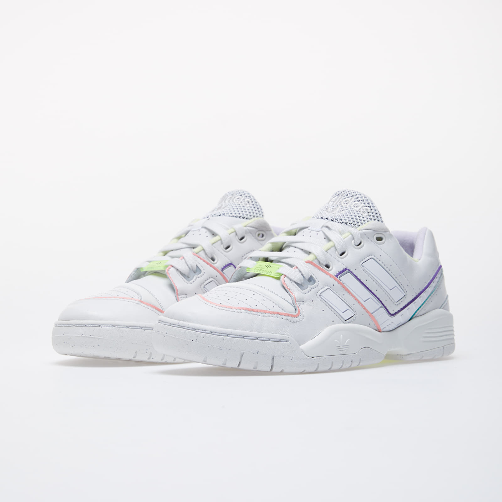 Men's shoes adidas Torsion Comp Crystal White/ Yellow Tint/ Purple Tint