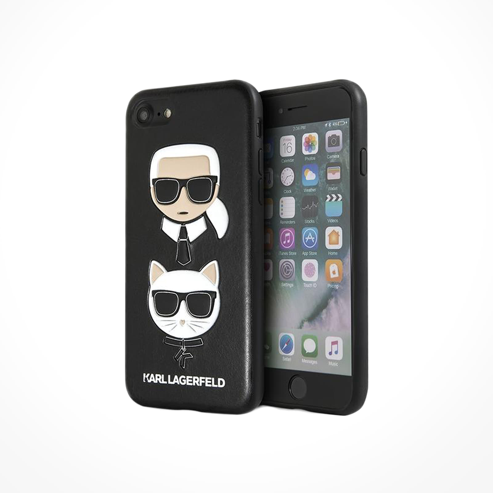 Egyéb kiegészítők Karl Lagerfeld Karl and Choupette iPhone 7/8/SE (2020) Case Black