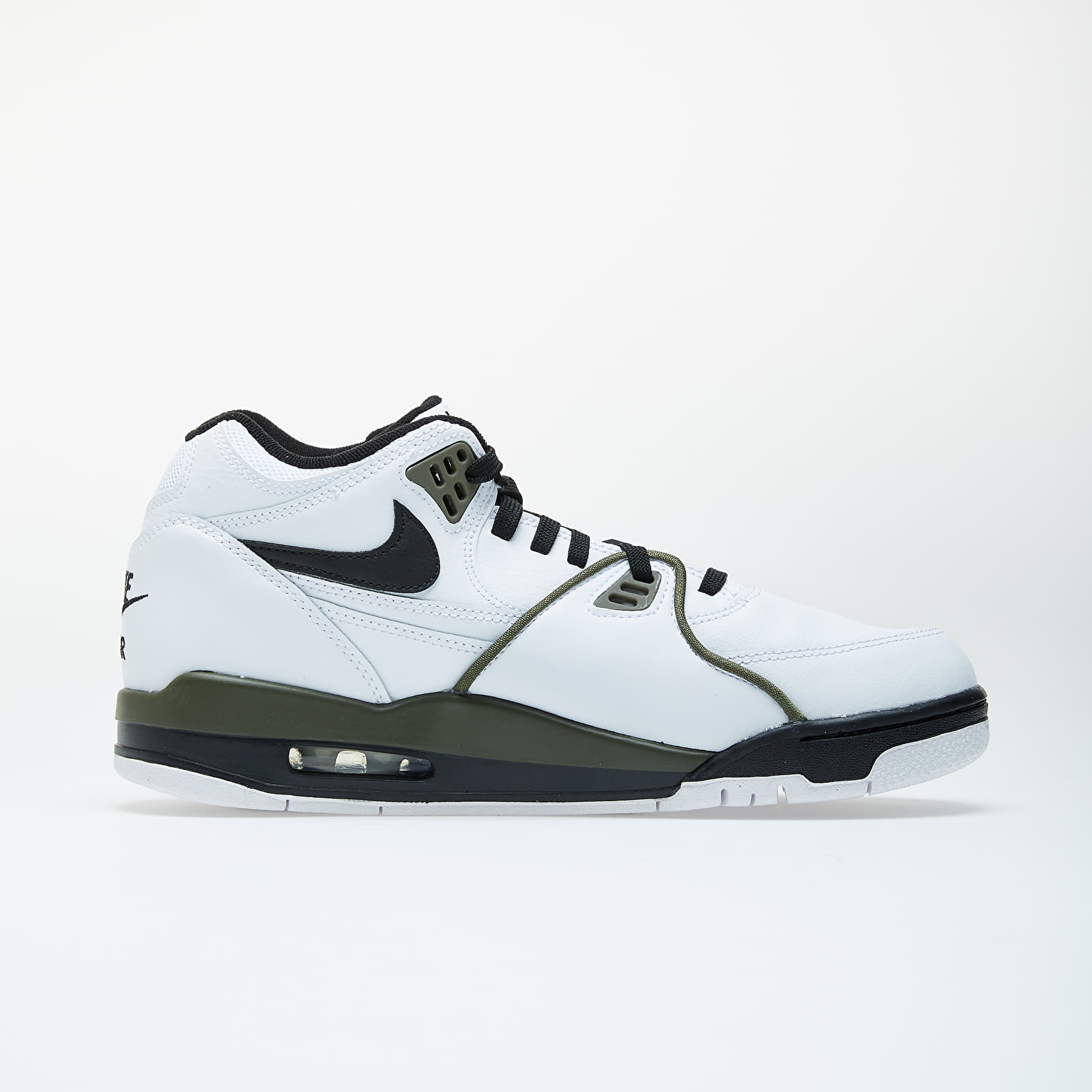 Men s shoes Nike Air Flight 89 White Black Medium Olive Footshop