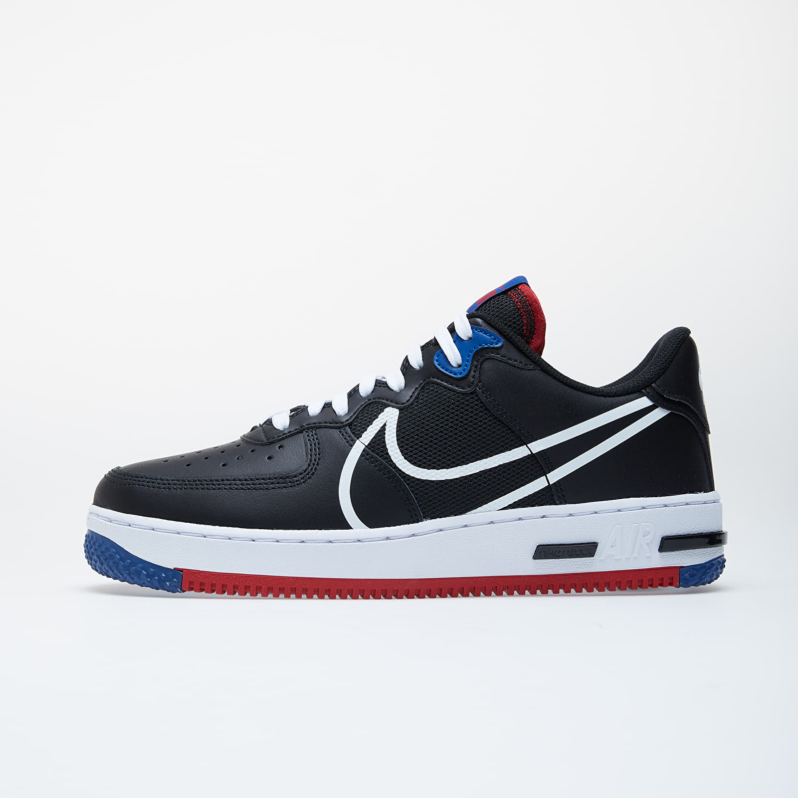 Férfi cipők Nike Air Force 1 React Black/ White-Gym Red-Gym Blue