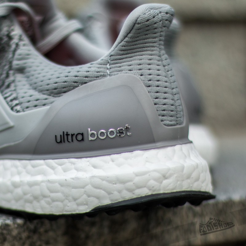 Női cipők adidas Ultra Boost W Grey/ Silver Met/ Solar Red