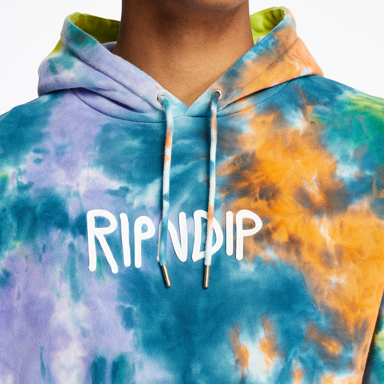 Ripndip rubber logo hoodie tie hotsell dye